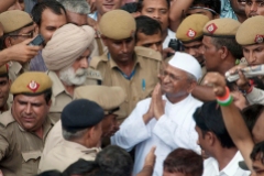 Indian anti-corruption campaigner Anna Hazare. Photo by Tsering Topgyal.